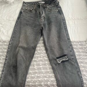 Adika women’s gray ripped jeans, size M (runs small!). Barely worn!
